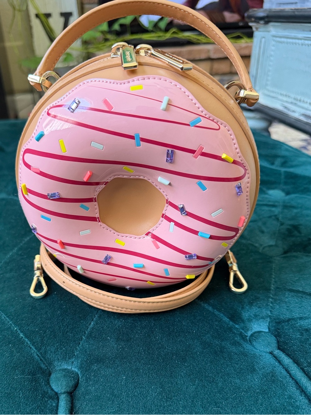 Kate Spade Novelty Coffee Break 3D Donut Crossbody Purse